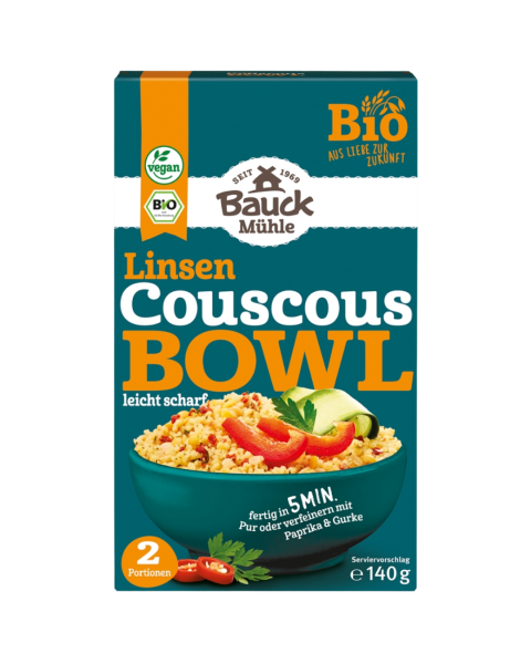 Bauckhof  Bio Couscous Bowl Linsen leicht scharf