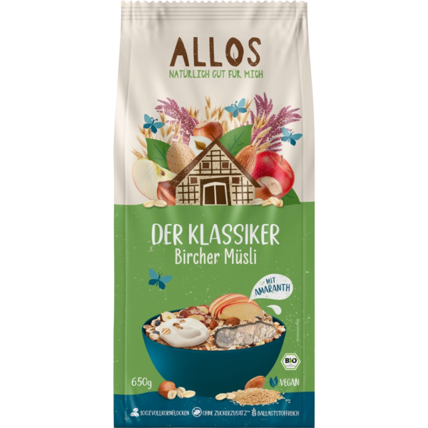 Allos Bio Der Klassiker Bircher Müsli