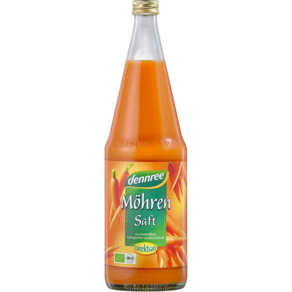 dennree Bio Möhrensaft mit Zitronensaft