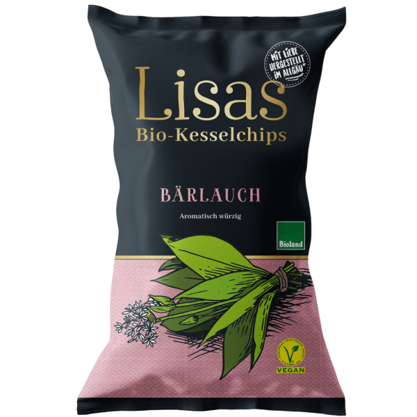 Lisa&#039;s Økologiske Kettle Chips Hvidløg