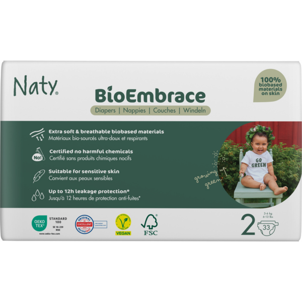 Naty  Økoble størrelse 2 (3-6 kg)