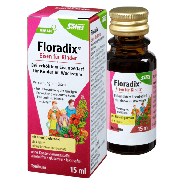 Salus Floradix jern til børn, 15 ml