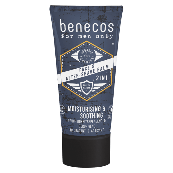 Benecos Ansigts- og aftershave-balsam 2i1