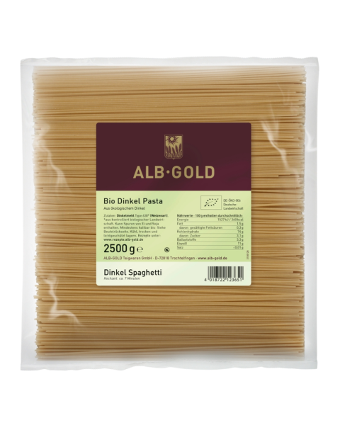 Alb-Gold Alb-Gold økologiske spelt-spaghetti, 2,5 kg