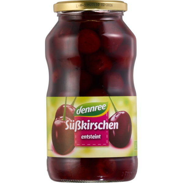dennree Bio Süßkirschen, entsteint