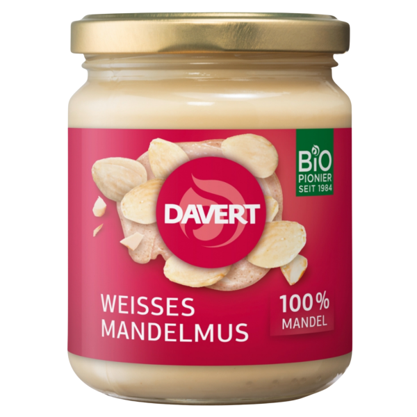 Davert Økologisk hvidt mandelsmør af smuttede mandler