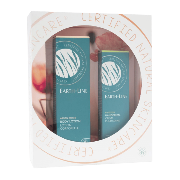 Earth Line Geschenkset Argan Repair Körperlotion Aloe Vera Handcreme