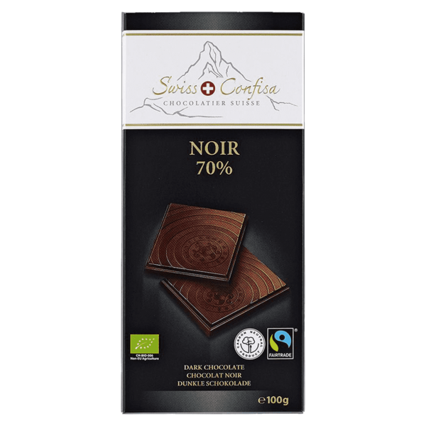 Swiss Confisa Økologisk Noir 70%