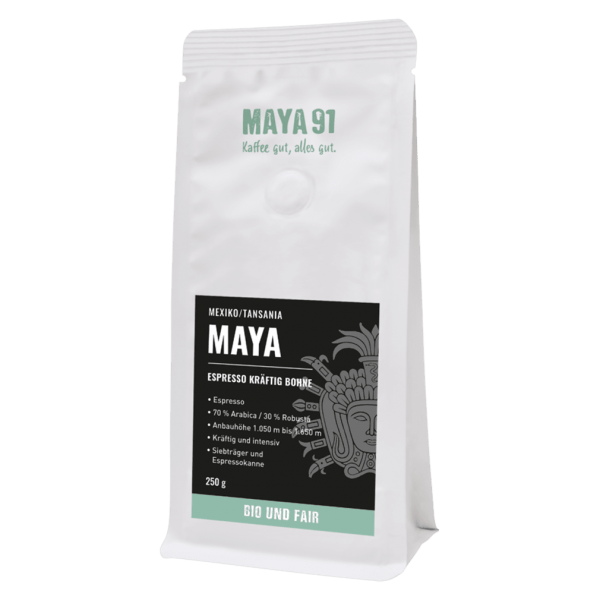 Maya Kaffee Økologisk espresso stærk bønne