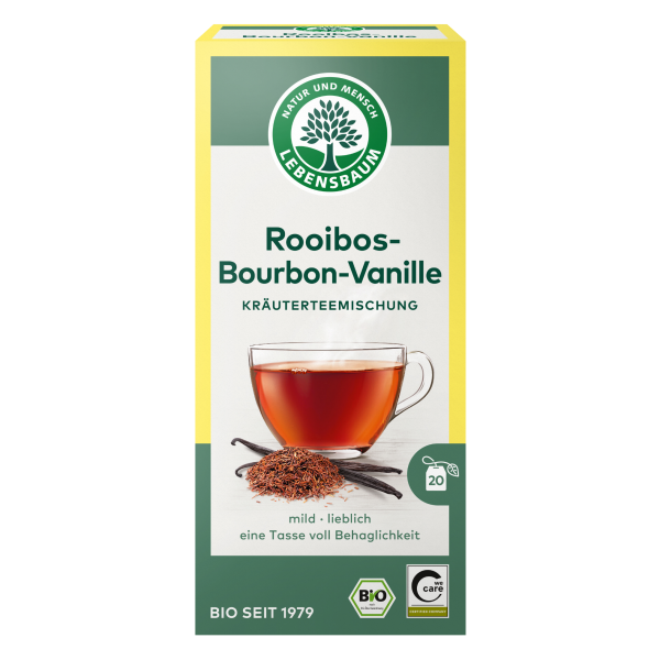 Lebensbaum Bio Rooibos-Bourbon Vanille Tee, 20 Beutel