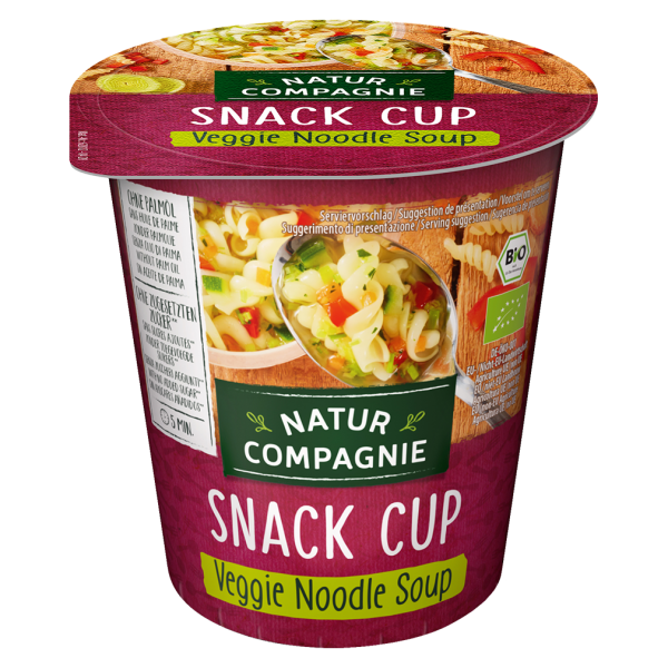 Natur Compagnie Økologisk Snack Cup grøntsagsnudelsuppe