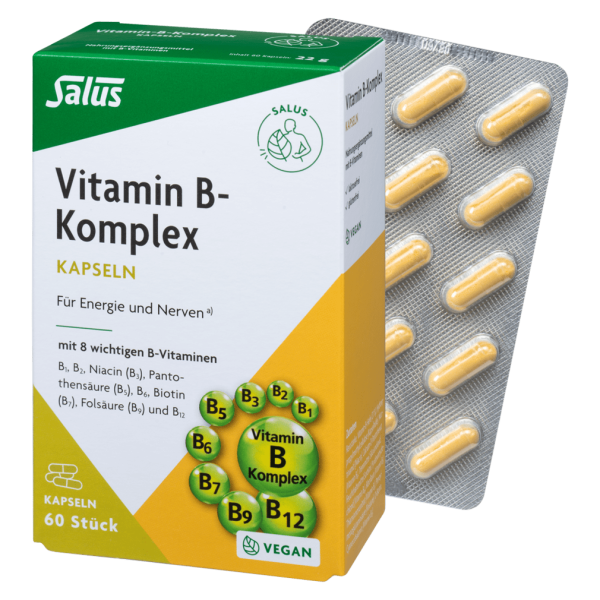 Salus B-kompleks-vitamin kapsler, 60 kapsler