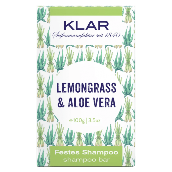 Klar Seifen Firm Shampoo Citrongræs &amp; Aloe Vera