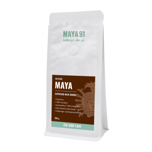 Maya Kaffee Økologisk Espresso hele bønner