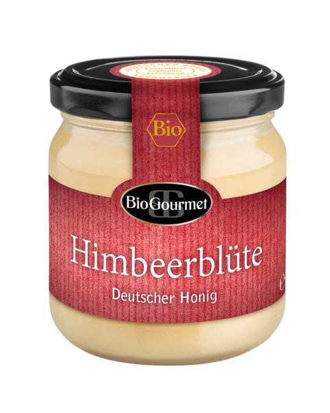BioGourmet Bio Deutscher Himbeerblütenhonig, 250g