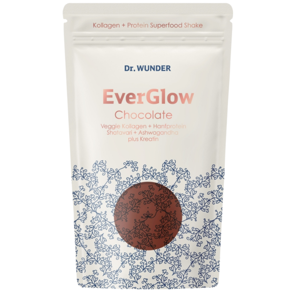 Dr. Wunder EverGlow Choco-Mesquite kollagen + superfood-shake