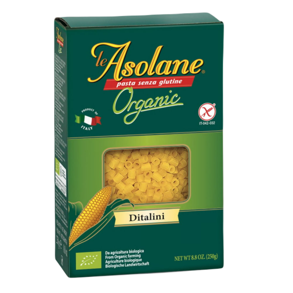 Le Asolane Økologisk majs ditalini
