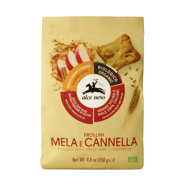 Alce Nero Bio Apfel-Zimt-Kekse, 250g