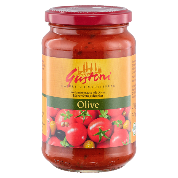 Gustoni Økologisk tomatsauce med oliven