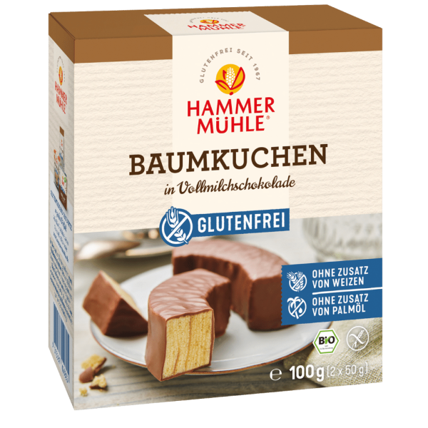 Hammer Mühle Økologisk Baumkuchen i mælkechokolade