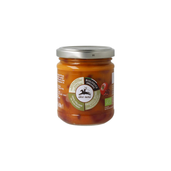 Alce Nero Bio gekochte rote Bohnen mit Tomate