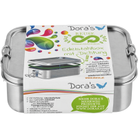 Dora's Edelstahlbox mit Dichtung 19,5 x 14,5 x 6,5 cm Dora's Edelstahlbox mit Dichtung 19,5 x 14,5 x 6,5 cm