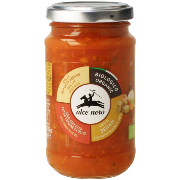 Alce Nero Økologisk vegetarisk bolognese med seitan, 200 g