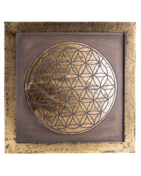 Berk Energiebild Blume des Lebens aus MDF