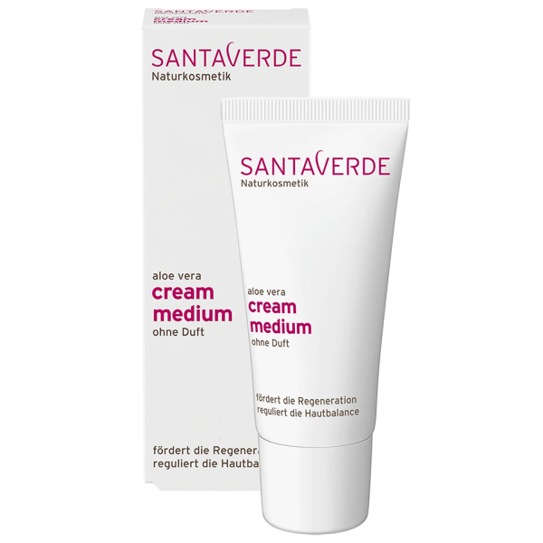 Santaverde Aloe Vera Cream Medium uden parfume, 30ml