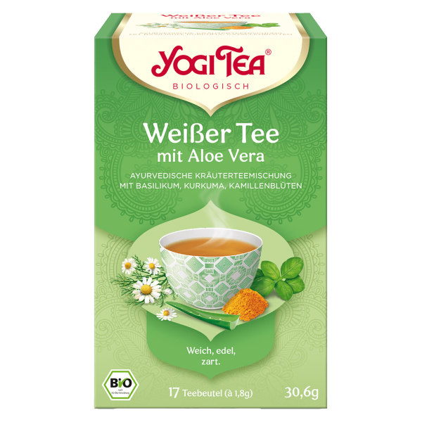 Yogi Tea Økologisk hvid te med aloe vera