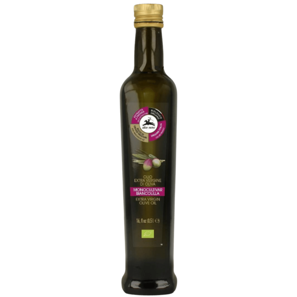 Alce Nero Økologisk ekstra jomfru olivenolie Monocultivar Biancolilla, 500 ml