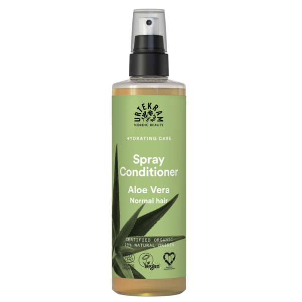 Urtekram Aloe vera leave-in spray conditioner, vegansk