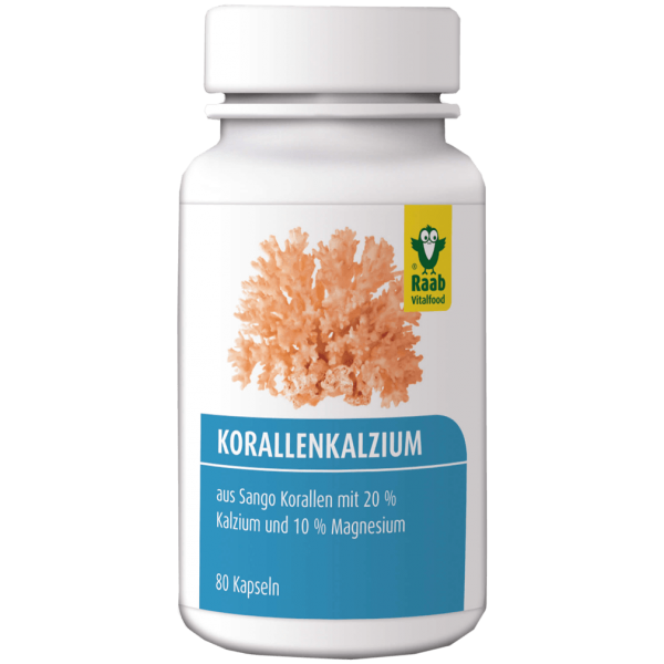 Raab Vitalfood Coral Calcium Kapsler, 80 kapsler