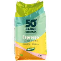 dennree Økologisk espresso, hele bønner, 1 kg dennree Økologisk espresso, hele bønner, 1 kg