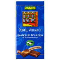 Rapunzel Bio Vollmilch Schokolade 46% Kakao Dunkel Rapunzel Bio Vollmilch Schokolade 46% Kakao Dunkel