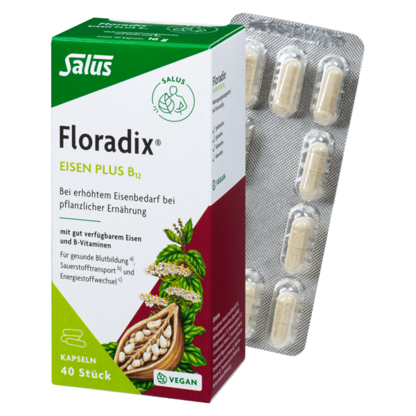 Salus Floradix Jern plus B12 40 kapsler