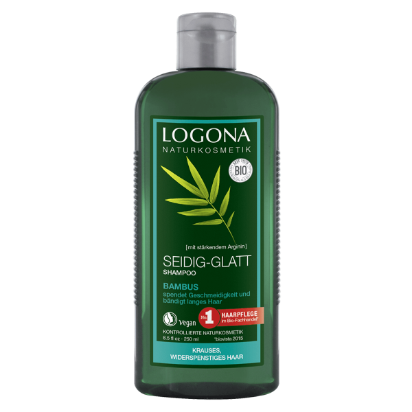 Logona Silky smooth shampoo bambus, 250ml