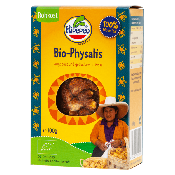 Kipepeo Økologisk Physalis tørret