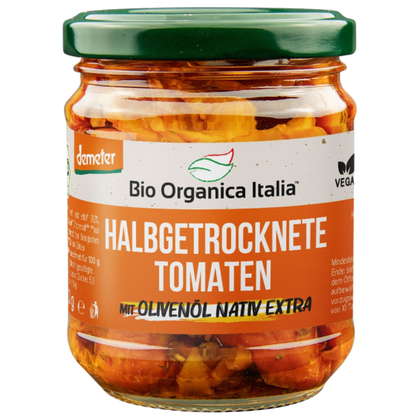 Bio Organica Italia Økologiske halvtørrede tomater med olivenolie