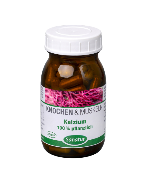 Sanatur Calcium 100% vegetabilske kapsler