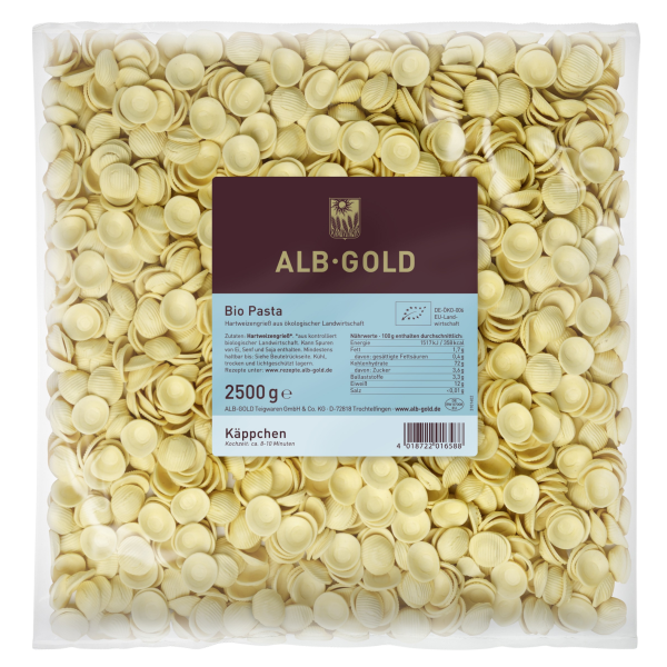 Alb-Gold Alb-Gold økologiske huer-nudler, 2,5 kg