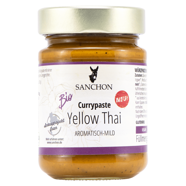 Sanchon Økologisk karrypasta gul thailandsk