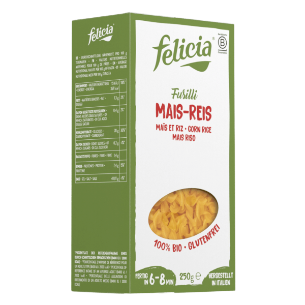 Felicia Økologisk majs &amp; ris-fusilli