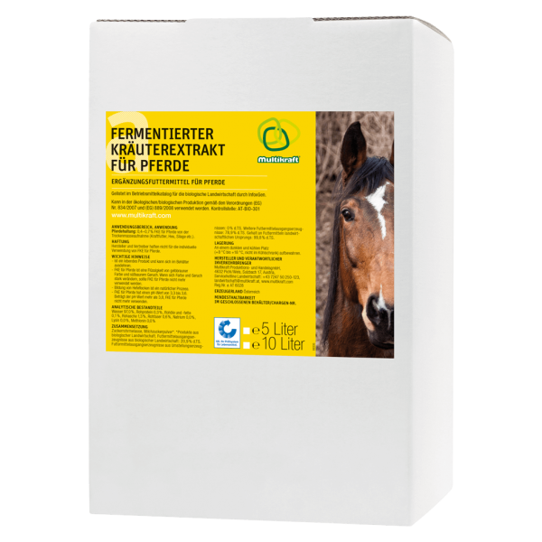 Multikraft FKE Fermenteret urteekstrakt til heste, 10 L