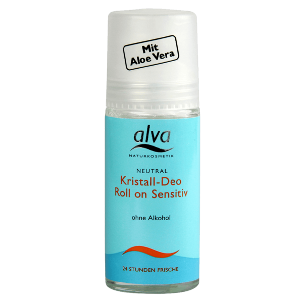alva Neutral Crystal Deodorant Roll-On Sensitive, 50ml