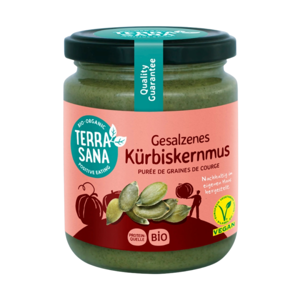 TerraSana Bio Kürbiskernmus mit Steinsalz, 250g
