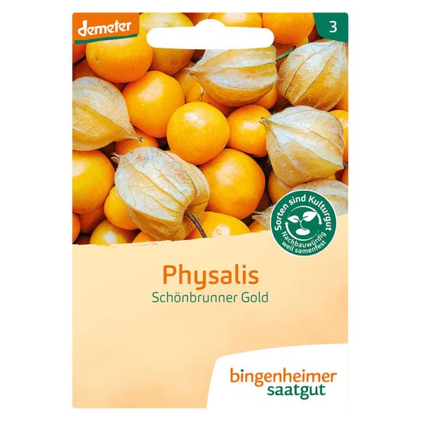 Bingenheimer Saatgut Økologisk Physalis Schönbrunner Gold