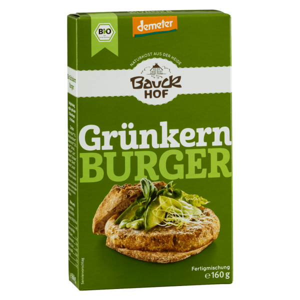 Bauckhof  Økologisk grøn speltburger