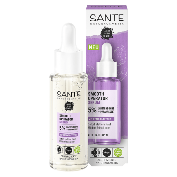 Sante Naturkosmetik Smooth Operator Serum med Retinol effekt