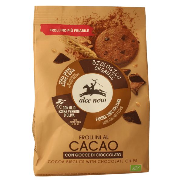 Alce Nero Økologiske shortbread cookies kakao